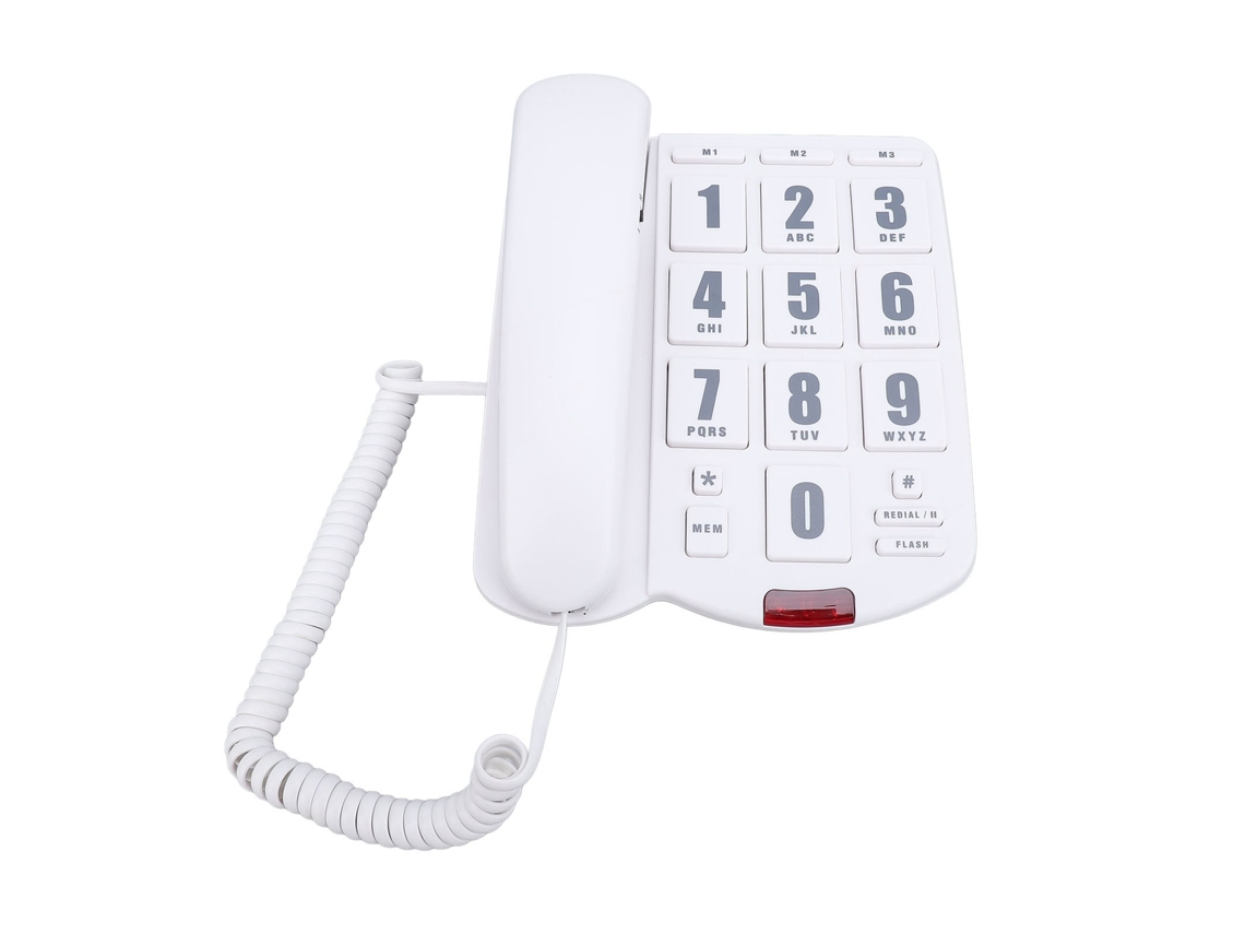 Telefone Fixo LAXISCREED com Botões Grandes e Volume Ajustável