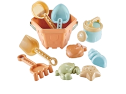 Business 10pcs Conjunto de Brinquedos de Areia Praia Moldes Casco Balde Palheta Arado para Crianças Bebês