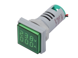 Medidor Led Tensão Corrente Ac 50 500v 0 100a 22mm