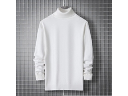 Jersey de Gola Alta para Homem Inverno Casual Slim Fit