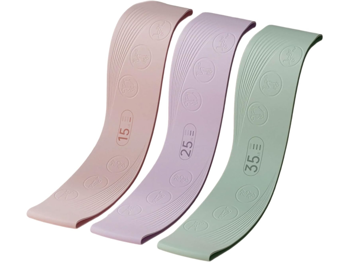 Faixa Elástica De Alta Resistência Para Exercícios Físicos – Textura Antiderrapante, Opções Silicone E Cores
