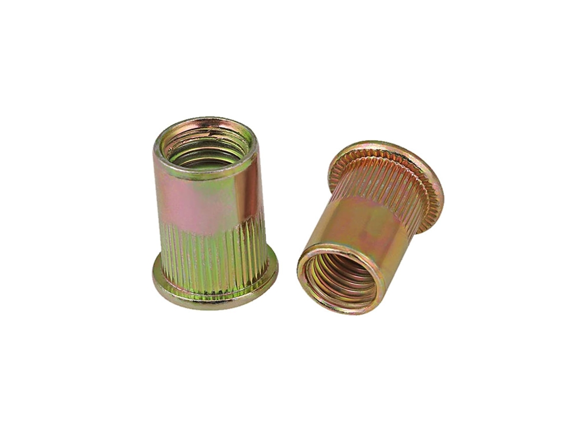 Kit De 300 Porcas De Rebite Sortidas Pz, Kit Plano, Aço Carbono Galvanizado Misto Para Uso Doméstico E Profissional