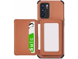 Capa Oppo Reno 6 5G HFS HOUSE Kictand (Castanho)