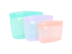 Saco Lanche Silicone 1500ml Verde Kasa