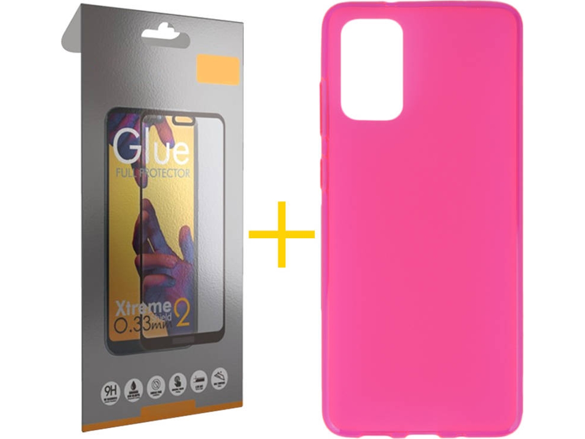 Kit Capa e Película Samsung Galaxy S20 FE SKYHE Full (Rosa)