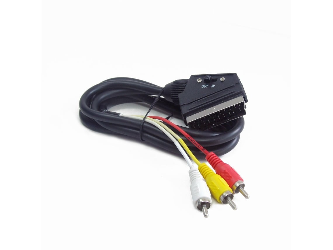 Cabo RCA SCART GEMBIRD Preto 1.8m Worten.pt