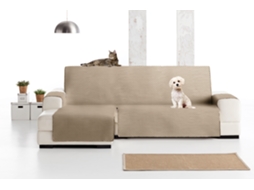 Capa para Chaise Longue de Tecido Acolchoado Elena MILICA (200 cm - Bege Escuro) Orientação Esquerda