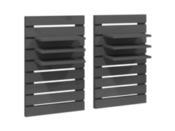 Wall-mounted Bedside Shelf, Wall-mounted Bedside Shelves Vidaxl Cinzeto Madeira De Pinho (n/a)