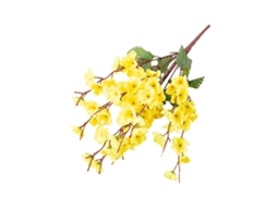Laxiscreed Flor Artificial Yellow Duofu Com Nove Pétalas Para Decoração De Jardim E Projets De Engenharia