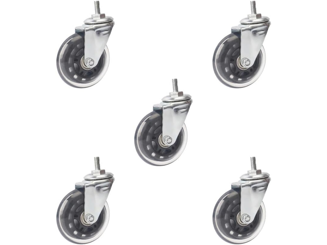 Conjunto De 5 Rodízios Giratórios - Para Uso Prático E Funcional