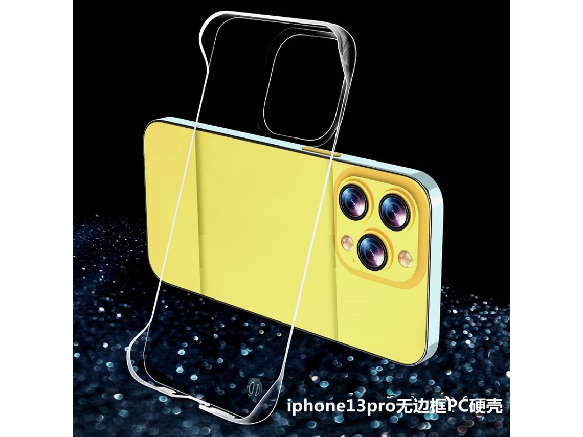 Capa Rígida Transparente Sem Bordas Para Iphone 17 Pro