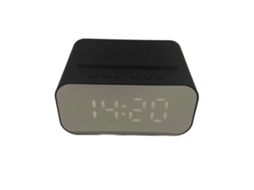 Caixa de Som Bluetooth com Carregamento Sem Fio EOOCOO (carregamento Sem Fio, Display Led de Relógio)