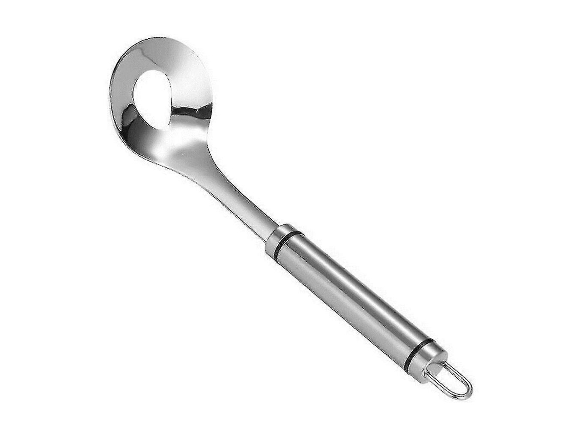 Cuchara para Fazer Albóndigas com Furos Elípticos Ferramenta de Cozinha de Aço Inoxidável Durável e Confortável