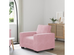 Vidaxl Poltrona 100x77x82 Cm Veludo Rosa