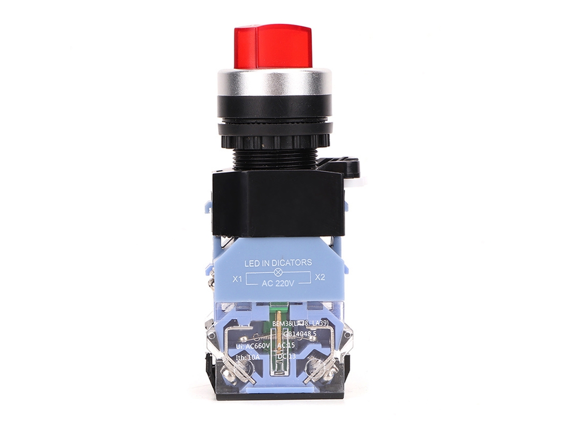 Laxiscreed Chave De Botão Com Luz De Indicação E Autobloco Para Circuitos 220v