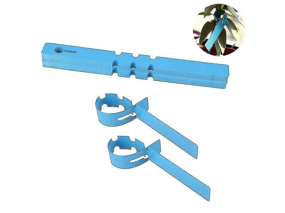 400 Etiquetas Plásticas para Árboles 2x20cm Etiquetas de Jardín Colgantes Ajustables Impermeables Reutilizables Azul