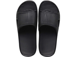 Chinelas Deslizantes Unissex Eva Preto Claro