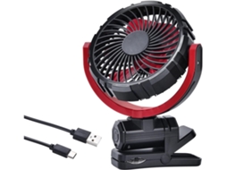 Ventilador Portátil De Carro Com Duas Cabeças, Ventilador Elétrico De Encaixe Para Janela Teto, Rotação De 360°, 3 Velocidades