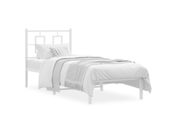 Bed Frame, Bed Frames Vidaxl Branco Aço (75 X 190 Cm)