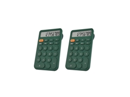 Pacote Com 2 Calculadoras Básicas, Mini Calculadoras De Bolso, Calculadora De Mesa De 12 Dígitos Para Escritório E Escola Everley891