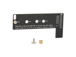 Placa Adaptadora Preta De Abs Para Nvme Pcie M.2 Ngff Ssd Para Cabo De Disco Rígido Mini A1347 De 2014