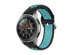 Pulseira Universal Esportiva Bicolor De Silicone Para Huawei Watch Gt2 / Honor Magic Watch 2 De 46 Mm (branco E Preto)