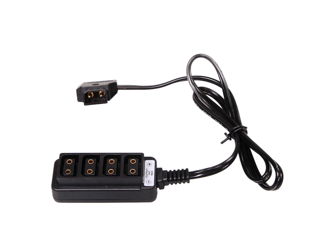 Adaptador De Tomada De Energia D-tap Tipo B Masculino Para 4 Tomadas D-tap Femeninas Para Fotografia