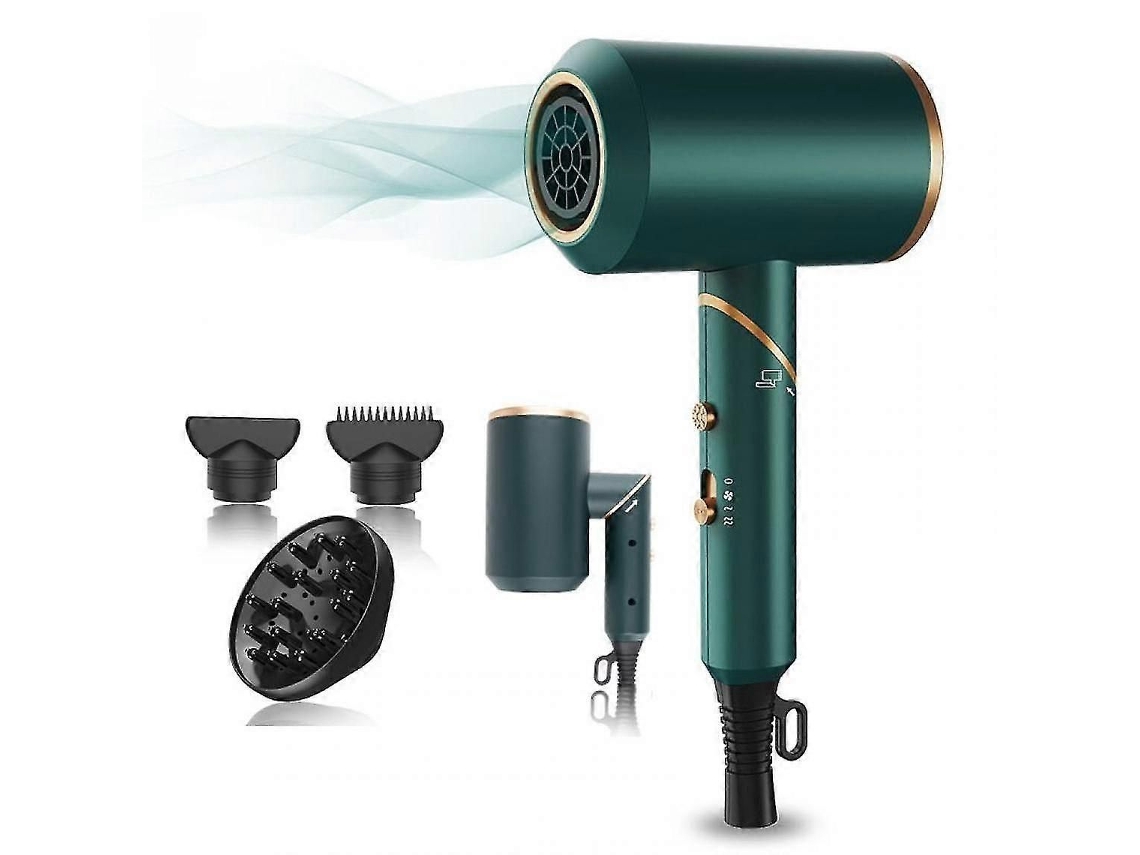 Secador de Cabelo Dobrável Portátil 2000 W com Alça, Design e Compacto, Secagem Rápida Difusor Ar Frio /quente - Cabel GOKOCO