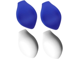 Conjunto De 4 Bojos Acolchoados 3d Para Cuecas Masculinas, Efeito De Volume, Azul E Branco, Para Roupa
