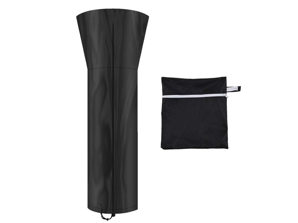 Capa para Aquecedor de Pátio Ao Ar Livre 210 Oxford Cloth Resistente À Água e Uv Preto | S/MARCA