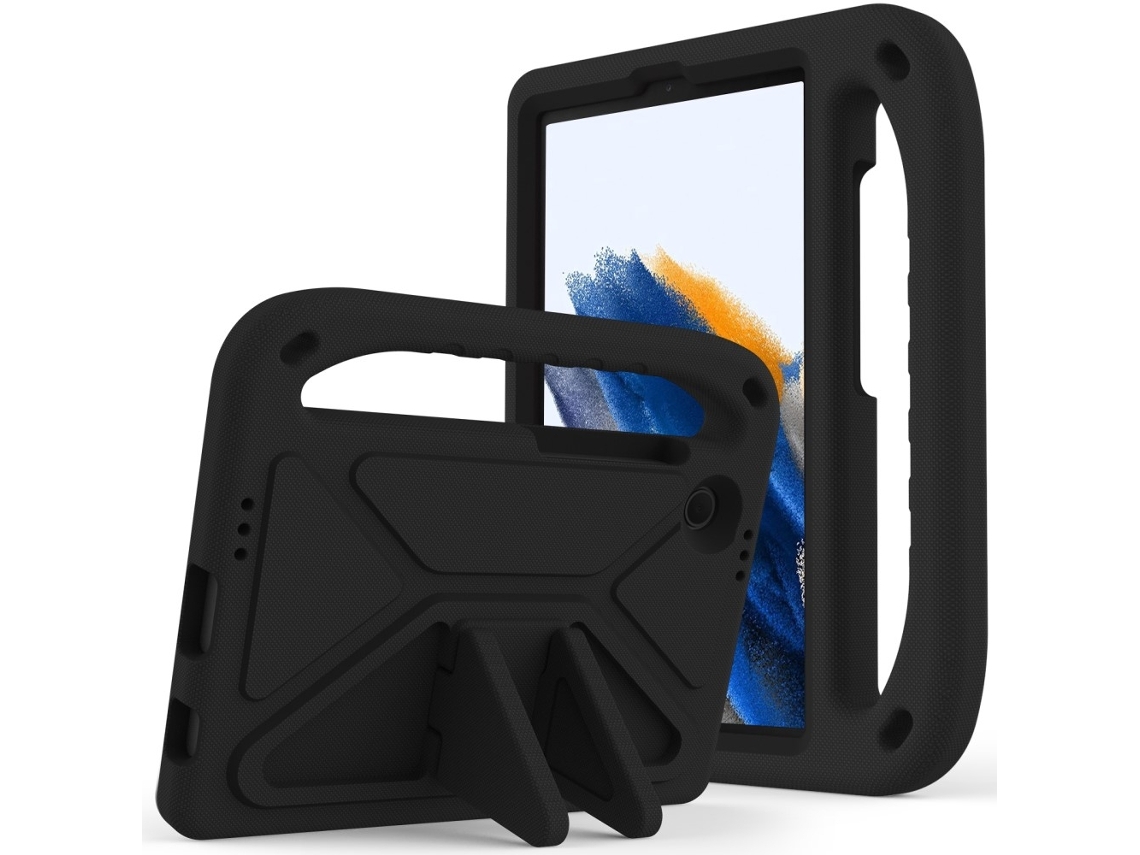 Capa Para Samsung Galaxy Tab A9 Em Eva Com Suporte, Preta Antichoque