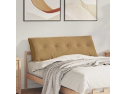 Vidaxl Travesseiro Para Costas Castanho 140 X 50 Cm