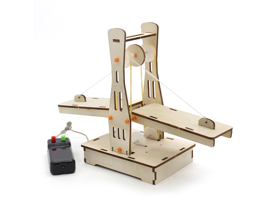 Modelo De Ponte Suspensa Puzzle De Madeira Brinquedo Ponte Levadiza Diy Para Crianças