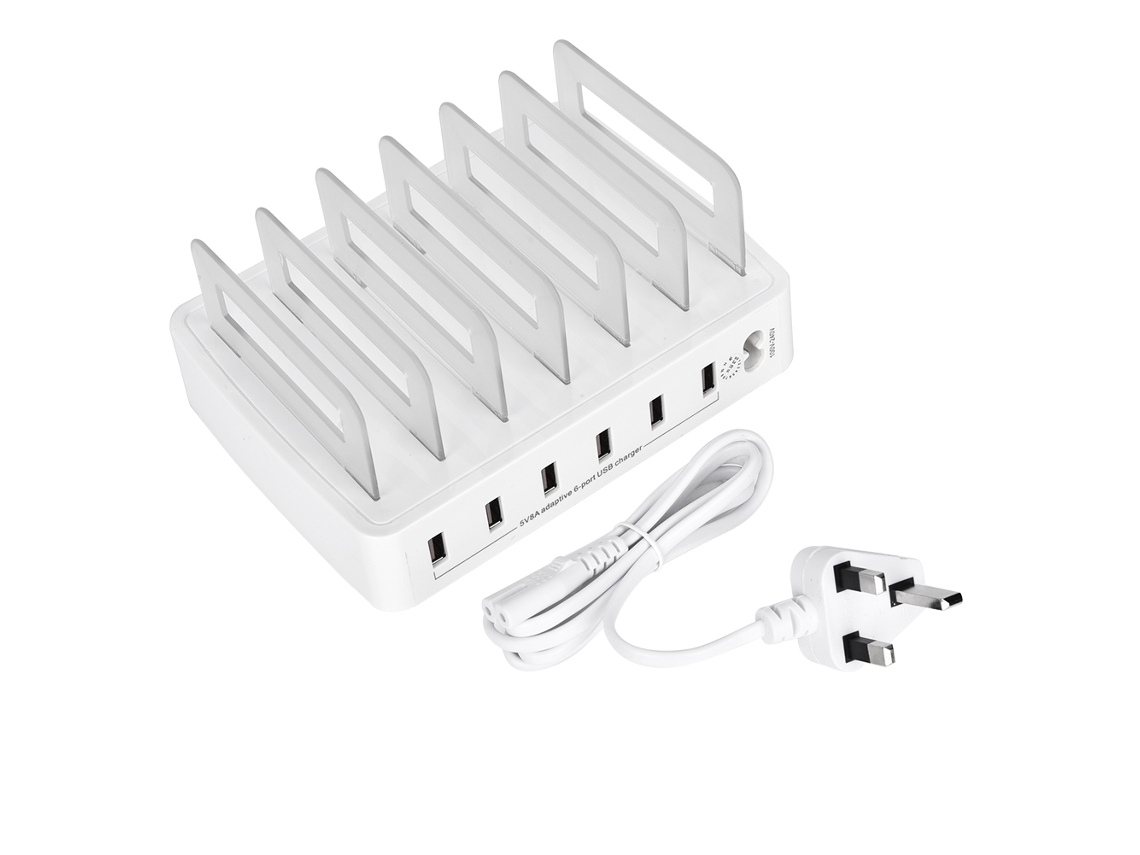 Estação de Carregamento LAXISCREED 6 portas Usb 40w Rápido