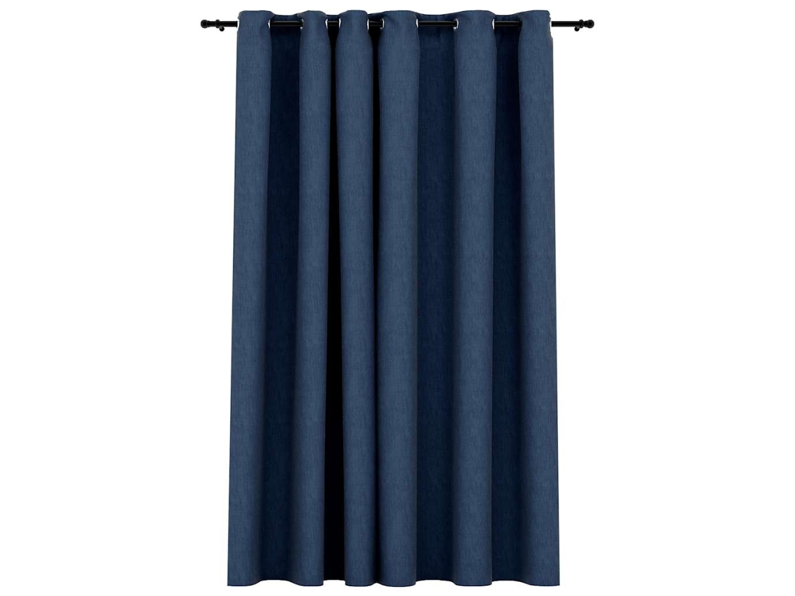 Curtain, Curtains Vidaxl Azul Tecido (290 X 245 Cm)