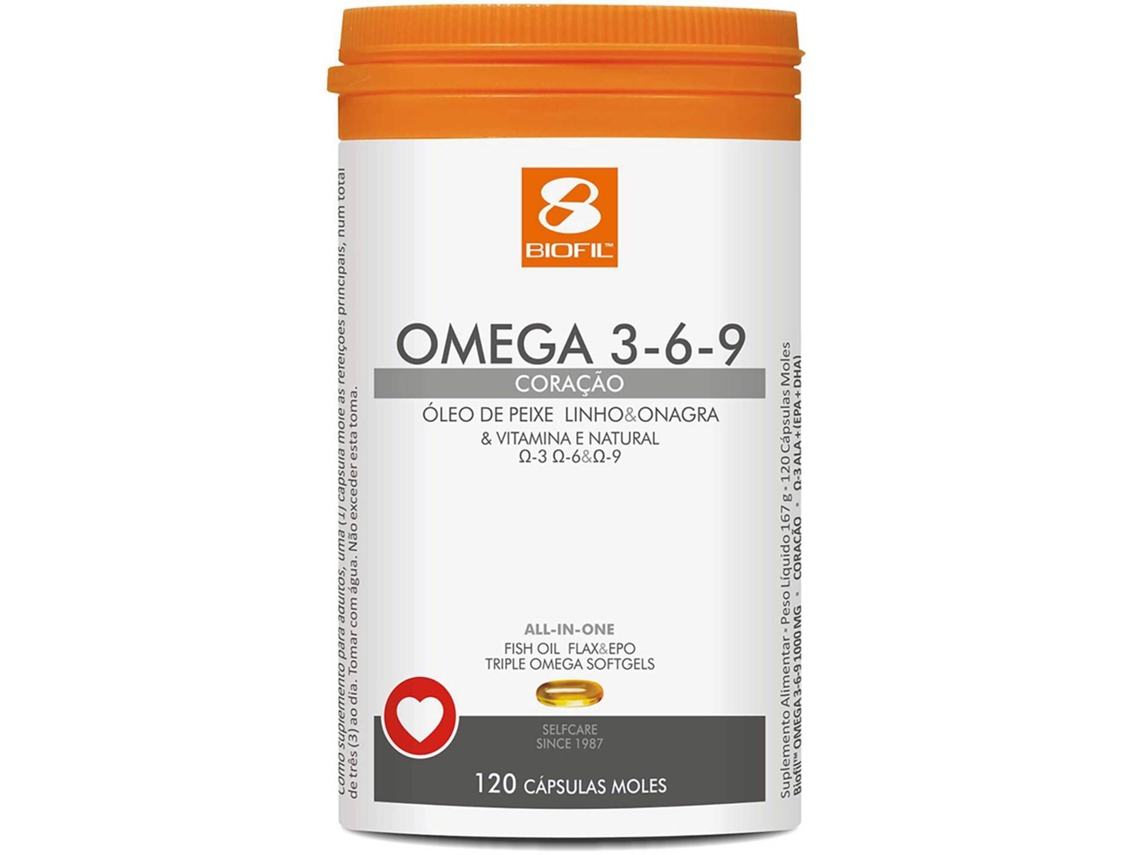 Suplemento Alimentar Natural de Ómega 3-6-9