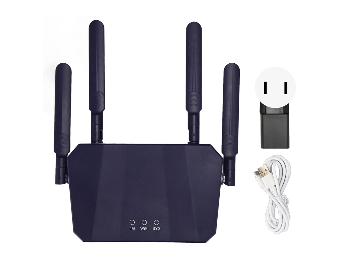 Roteador Sem Fio 4g Lte Hotspot Wifi Móvel 300mbps Com Slot De Cartão Sim Para Casa E Escritório Plug Us 100-240v