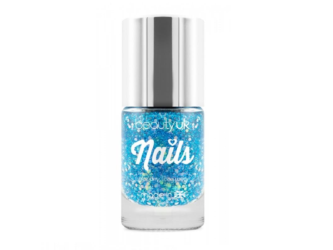 Beauty UK Glitter Nail Polish - Supernova Blue