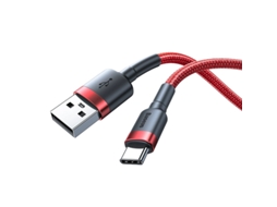 Laxiscreed Cabo Usb Type-c Vermelho Para Iphone 11 E 16 Pro, 3m, Carregamento Rápido