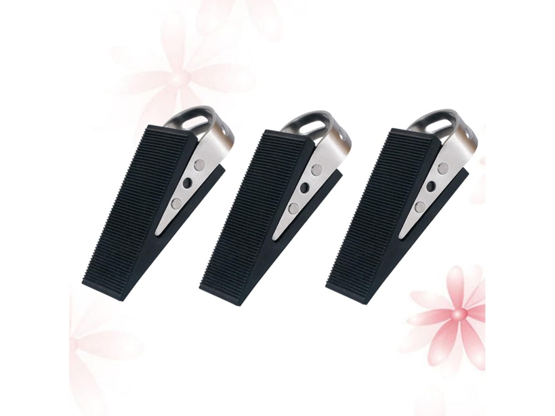 Suporte para maçaneta de porta antiderrapante em aço inoxidável, conjunto de 3 peças.