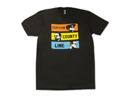 Camiseta Chatham County Line Three Bar ROCKINSTONE Unissex Adulto Mais Vendida Tamanho: G