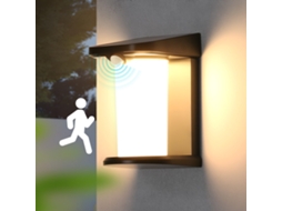 Luzes Solares Nettlife Para Exterior Com Sensor De Movimento Luminária De Parede Solar Para Exterior 2 Modos 3000k, Branco Quente