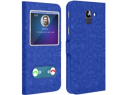 Capa Samsung Galaxy J6 AVIZAR Window Azul