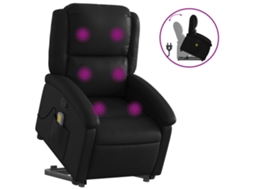 Stand Up Massage Recliner Chair, Stand Up Massage Recliner Chairs Vidaxl Preto Couro Artificial