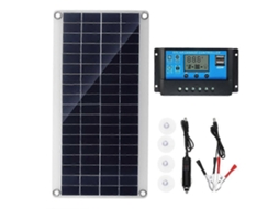 Painel Solar Flexível De 30 W, Células Solares Para Carro, Trailer, Barco, Casa, Telhado, Van, Camping, Bateria Solar De 10 A. Olysi Shop
