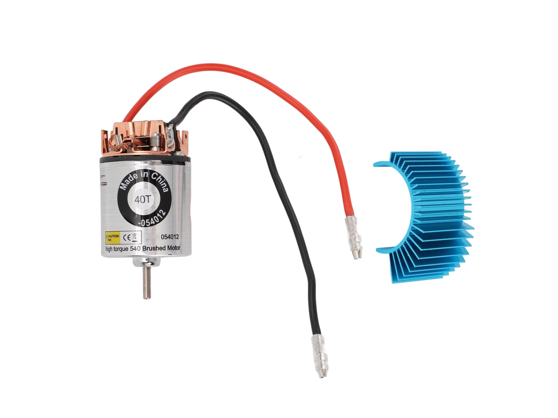 Motor De Escova Rc 540 Com Shell De Aço Inoxidável À Prova D'água Grande Torção Para Carro Rc 1/10 40t