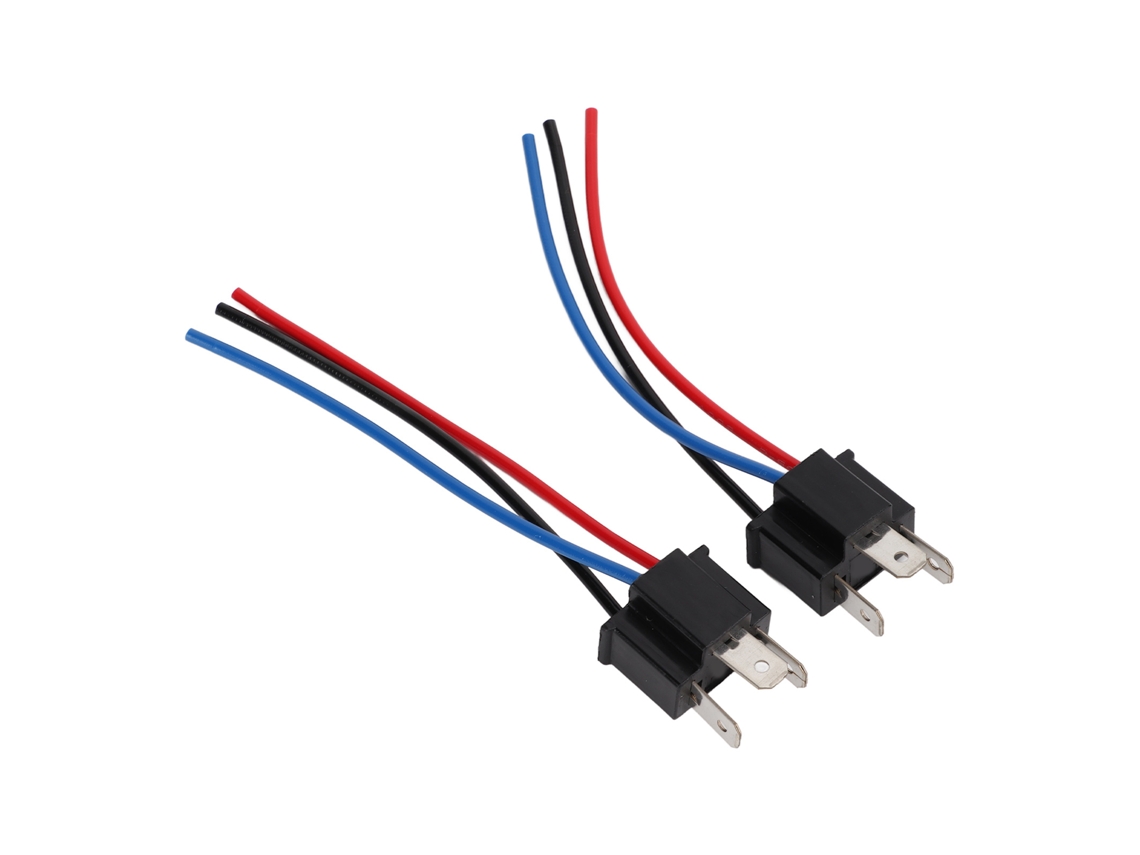 2 Pçs Encaixe H4 Conector De Farol