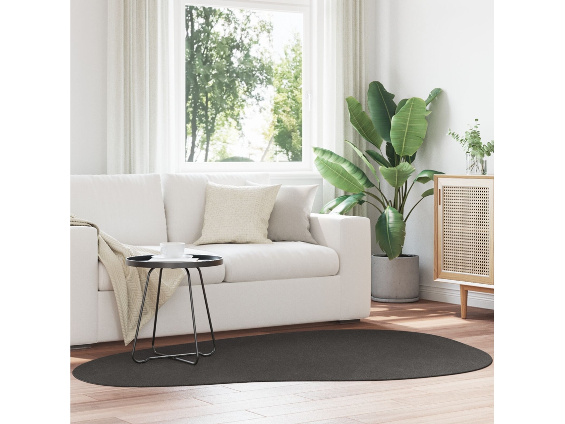 Tapetes Antracite Poliéster 140 X 200 Cm Inserções Decorativas