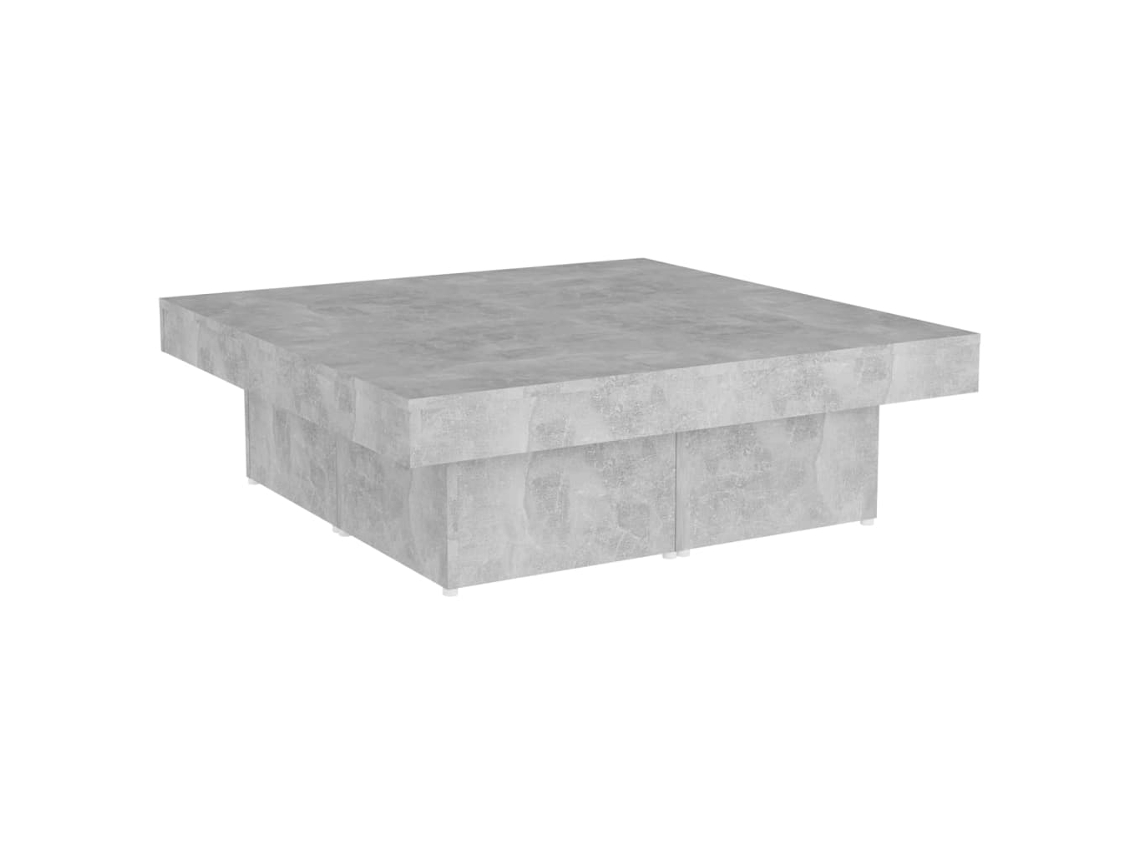 Mesa de Centro Derivados da Madeira Cinzento Cimento MAISON EXCLUSIVE 90x90x28 cm