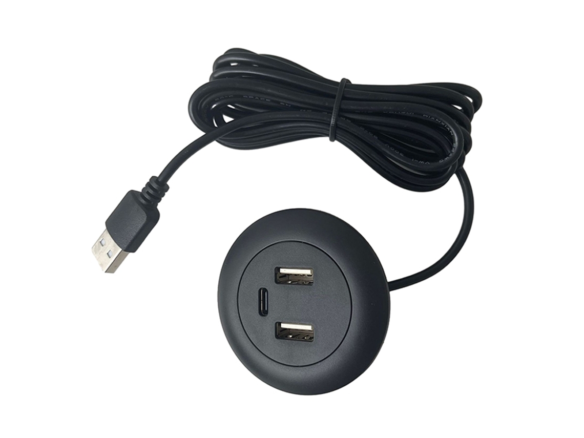 Carregador Usb Tipo C De Mesa Integrado Para Tomada De Móveis Multifuncional Perfeito Brilvibera